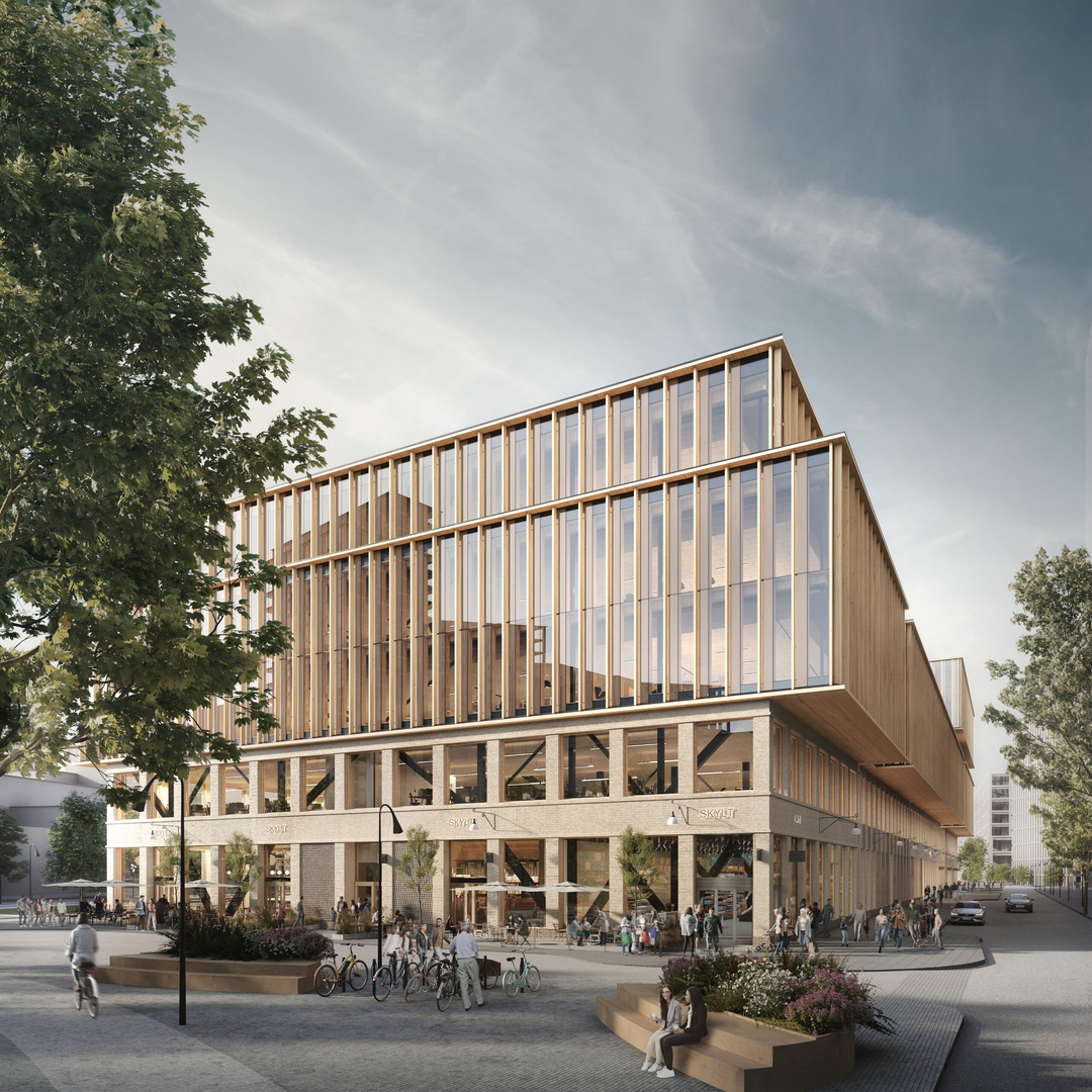 Park central Göteborg exteriör sydöstra gavel